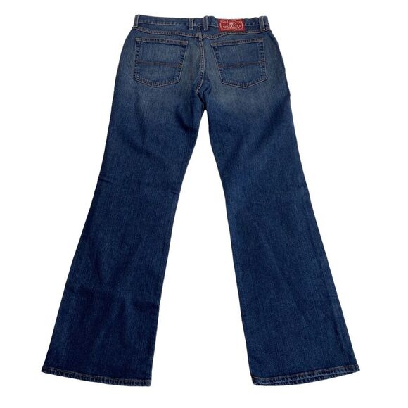 Lucky Brand Dungarees of America Mid Rise Flare by Gene Montesano Blue Sz 12 - Picture 13 of 13